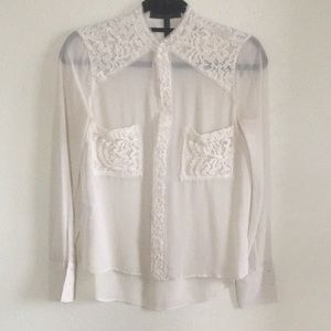 BCBG MAX AZRIA Lace blouse